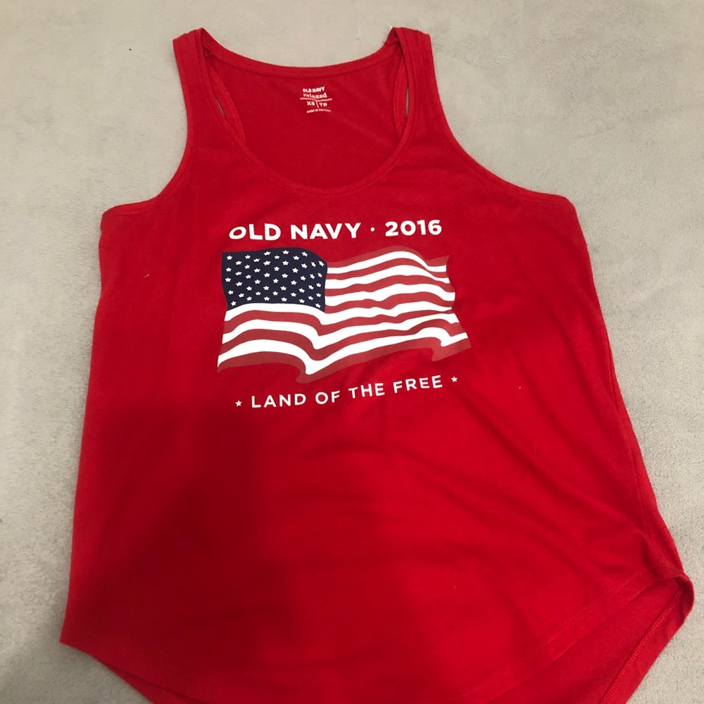 Old Navy Flag Tank Top xS
